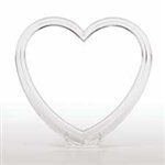 5-1/2" Crystal-Look Heart Topper - Wt205-1674