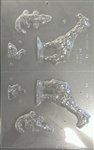 3D Giraffe Gator Bunny Mold (90-9394)