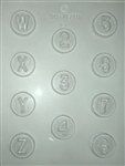 Letters Initials W X Y Z / 2-8 Coin Mold (90-14240)