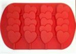Wilton Red Hearts Pops Mold