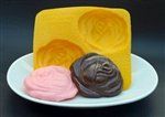 2-1/4" Large Rose Flexible Silicone Mold - Cm176