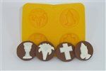 Communion Confirmation Flexible Silicone Mold - Cm158