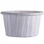 White 1-1/4" Nut & Party Cups - 36 Pack (415-500)