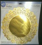 12" Gold Foil Doilies - 4 Pack (2104-90312)