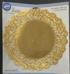 10" Gold Foil Doilies - 6 Pack (2104-90310)