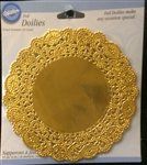 6" Gold Foil Doilies - 18 Pack (2104-90306)