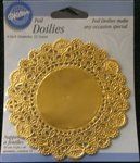 4" Gold Foil Doilies - 12 Pack (2104-90304)