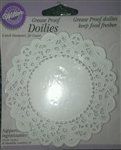 4" White Grease Proof Doilies -  30 Pack