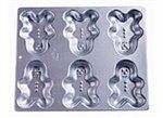 Vintage Mini Gingerbread Boy Aluminum Pan (2105-6503)