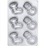 Vintage Mini Stockings And Snowmen Aluminum Pan (2105-4897)