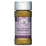 Gold Edible Glitter Flakes - 1 Ounce (78-691D)