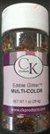 Multi-Color Edible Glitter Flakes - 1 Ounce (78-601M)