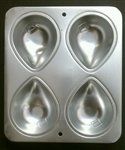Vintage 1992 Mini Teardrop Wilton Cake Pan (2105-9475)