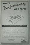 Confectionery Wax Paper Squares - 200 Pack