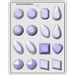 Gems Assortment 1-3/4" Hard Candy Mold (8H-5126)