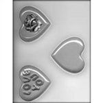 3-1/4" Hearts Chocolate Mold (90-1636)