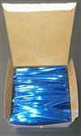 4" Blue Metallic Twist Ties - 2000 Pack