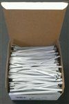 4" White Metallic Twist Ties - 2000 Pack