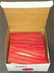 4" Red Paper Twist Ties - 2000 Pack