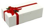 Quarter Pound Ribbons 'N Holly Candy Boxes - 5 Pack