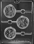 Dueling Football Helmets Lolly Mold - Lps116
