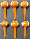 Small Football Cupcake Pick - 6 Pack