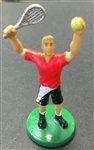 Male Tennis Match Cake Topper