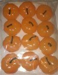 1-1/2" Plastic Pumpkin Cake Topper - 12 Pack