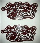 Let Us Give Thanks Cake Topper - 2 Pack