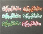 Merry Christmas Script Topper - 6 Pack