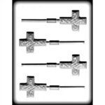 2-1/4" Cross Sucker Hard Candy Mold (8H-7213)