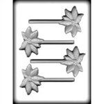 3" Poinsettia Sucker Hard Candy Mold (8H-4916)