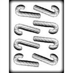 3D Candy Cane Hard Candy Mold (8H-4505)