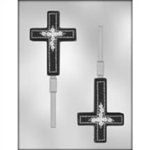 Cross With Flowers Sucker Mold (90-7214)