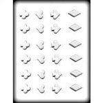 Hearts Spades Clubs Diamonds Hard Candy Mold (8H-13412)