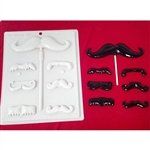 Mustache Hard Candy Mold (8H-12665)