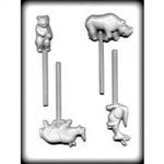 Zoo Animals Sucker Hard Candy Mold (8H-11128)