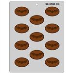 1-7/8" Bat Oval Mint Mold (90-3108)