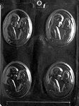 Bride Groom Medallion Mold - Lpw031