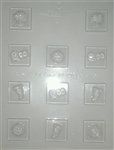Halloween Assortment Square Mold (90-3113)