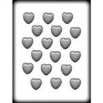 1-1/8" Smooth Heart Hard Candy Mold (8H-1032)