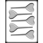 2-1/8" Heart Sucker Hard Candy Mold (8H-1239)