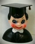 Brunette Graduate Cake Topper
