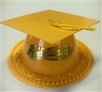 Gold Graduate Cap Cake Topper