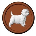 West Highland White Terrier Round Mold (90-12996)