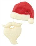 Santa Hat And Beard Candy Mold - Mm2177