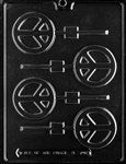 Peace Sign Lolly Mold - Lpm179
