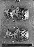 3D Cat In Basket Mold - Lpa021