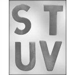 4" Letter S-T-U-V Mold (90-14256)