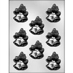 2-1/2" Bells With Mistletoe Mold (90-4070)